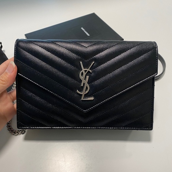 Yves Saint Laurent Handbags - SOLD SAINT LAURENT Monogramme Envelope ChainWallet